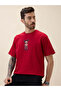 Oversized Back Graphic Print Maroon T-shirt - 5