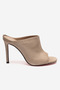 Ten Suede Women's Open Toe Red Sole Stiletto Heel U t Slipper Melody
