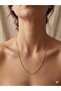 3S Fine Twist Detailed Stainless Steel Chain Necklace