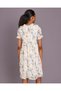 Senior Girls Cream Printed Party Dress - 3
