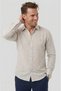 Krem Slim Fit Striped %100 Cotton Men's Shirt – Breathable Stylish Casual Shirt 2602626 - 4