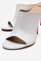White Skin Women's Open Toe Red Sole Stiletto Heel U t Slipper Melody - 3