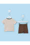 Infant Boys Beige Bear Pyjama Set - 4