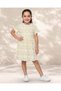 Senior Girls Yellow and Purple Floral Dress