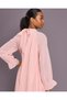 Senior Girls Pale Pink Pleated Dress with Embellishment - 4