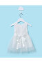 Infant Girls White Layered Tulle Dress - 4
