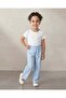 Girls Blue Schiffli Trouser with Bow Detail - 2