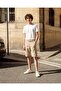 Senior Boys Beige Belted Trouser Short - 5