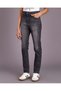Senior Girls Grey Regular Fit Jeans