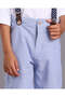Boys Blue Suspender Bermuda Shorts - 4