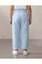 Girls Blue Schiffli Trouser with Bow Detail - 3