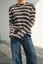 Women's Crew Neck Slim P Cotton Knitwear Sweater - 2