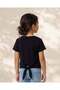 Girls Black Printed T-Shirt - 3