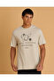 Men Beige And Black Panther Pyjama Set - 2