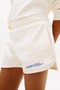 Girl's Antique White Glitter Tommy Shorts - 4