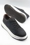 Efnan Men's Black Premium Polyurethane Lightweight Orthopedic Stitched Sole Daily Sports Walking Shoes - 6