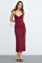 Crisscross Straps Covered Midi Length Dress - 4