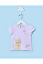 Infant Girls Lilac Placement Print T-Shirt