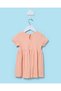 Infant Girls Peach Striped Summer Dress - 4
