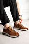 Nexon Genuine Leather Men's Lace-Up Comfort Sole Casual Tan Sneakers - 2