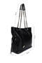 Women's Faux Leather Black Shoulder Bag - 2
