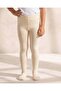 Girls Beige Jacquard Design Tights 2 Pairs - 5