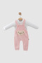 Slopet Tulum 3-6-9 Months Baby Salopet Jumpsuit Set with Accessories and Snap Fasteners - 2