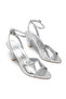 Leda Gioia Women's Thin Heeled Shoes 001265 Silver