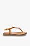 Karen Women's Genuine Leather Accessories Sandals - Tan Suede