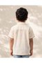 Boys Ivory Embroidered Resort Collar Shirt - 3
