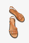 Lea Women's Genuine Leather Troklu Daily Sandals - Tan - 3