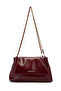 Elegant Design Sarrah Women's Shoulder Bag with Cover Bag Claret Red