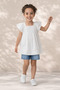 بلوزة بيضاء مطرزة بالدانتيل للفتيات - 3