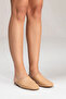 Genuine Leather Joyce Women's Nude Sabo Slipper - 4
