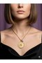 316L Stainless Steel Republic Ata Pointed Evil Eye Beaded Women's Steel Necklace 60 cm