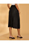 Women Black Pleated Skirt - 4