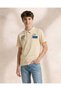 Boys Ivory Placement Print Polo Shirt