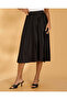 Women Black Pleated Skirt