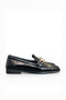 Women's Loafers Orthopedic Sole Gold Buckle Detail - 2