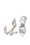 Leda Gioia Women's Thin Heeled Shoes 001265 Silver - 4
