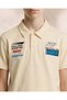Boys Ivory Placement Print Polo Shirt - 4