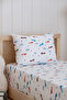 Mother's Side Crib Fitted Sheet Set (55X95 cm) - Airplanes - 2