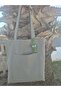 Canvas Water Green, with Amigurumi Frog Charm, Front Pocketed Cloth Tote Shoulder Bag