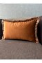 Imported İ Silk a Velvet İremi̇t Color Püsk Tasseled Lent Kilifi 30X50 - 4
