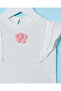 Infant Girls White Jacquard Blouse With 3D Flower - 2