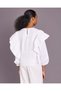 Senior Girls White Frill Casual Blouse - 3