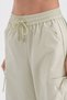 Women's Design Trousers with Side Tie Detail and Elastic Waist - 6
