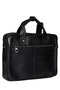 71473 Genuine Leather Unisex Briefcase Bag Se Professional Business Briefcase with Laptop Compartment Bag Se Black - 5