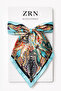 Fular Hair Accessory Turquoise Bag Stunning Product That Can Be Used as Accessory and as a Bandana 50X50