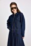 Zipper Closure Jacket Skirt Denim Set Dark Blue 9447-Tk - 2